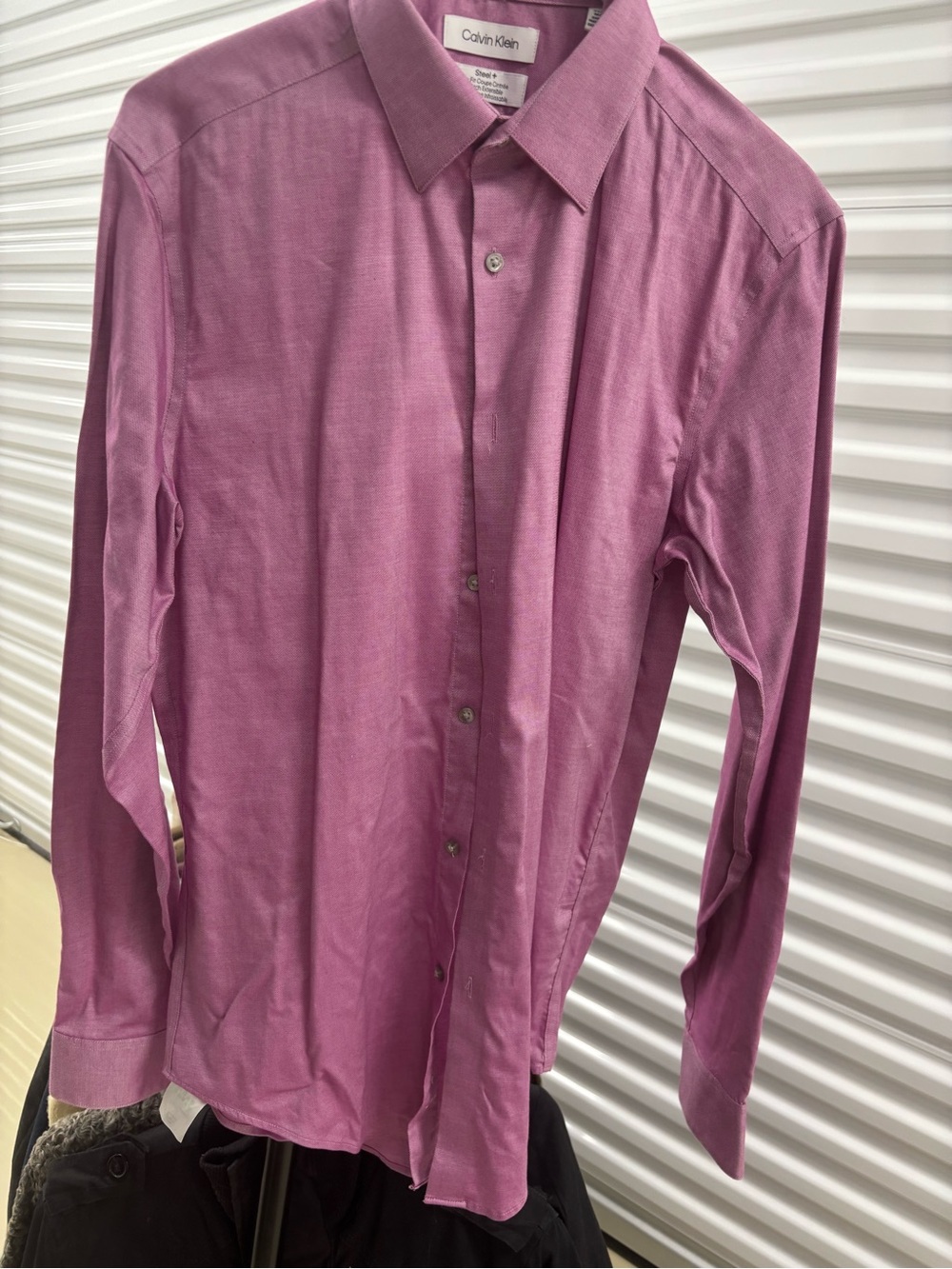 Calvin Klein Men's Long-Sleeve Dress Shirt - Mauve/Purple